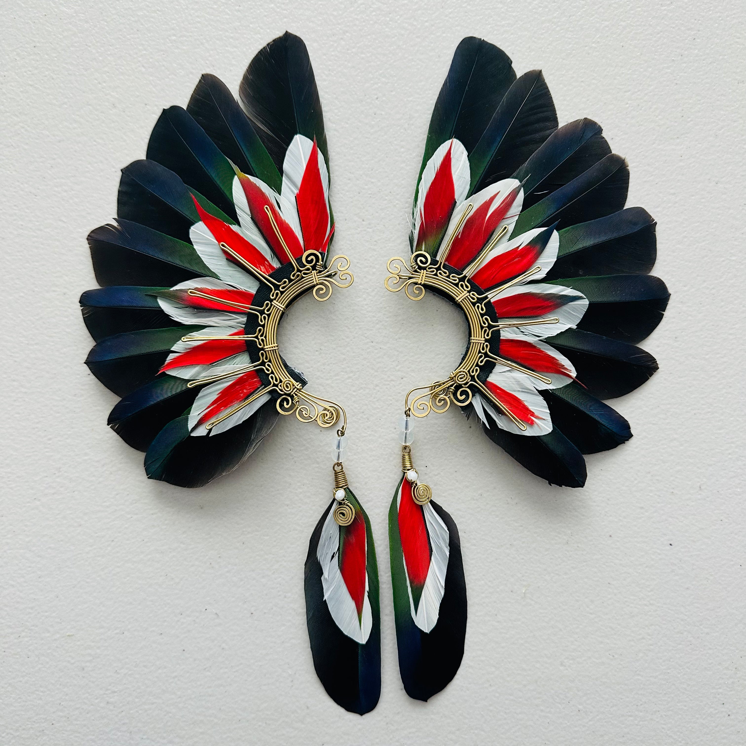 Feather wing cuff Earrings 967
