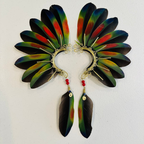 Feather wing cuff Earrings 919