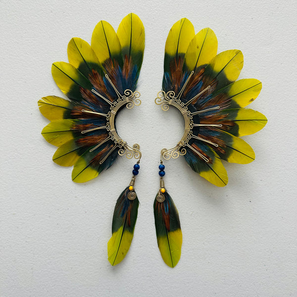Feather wing cuff Earrings 968