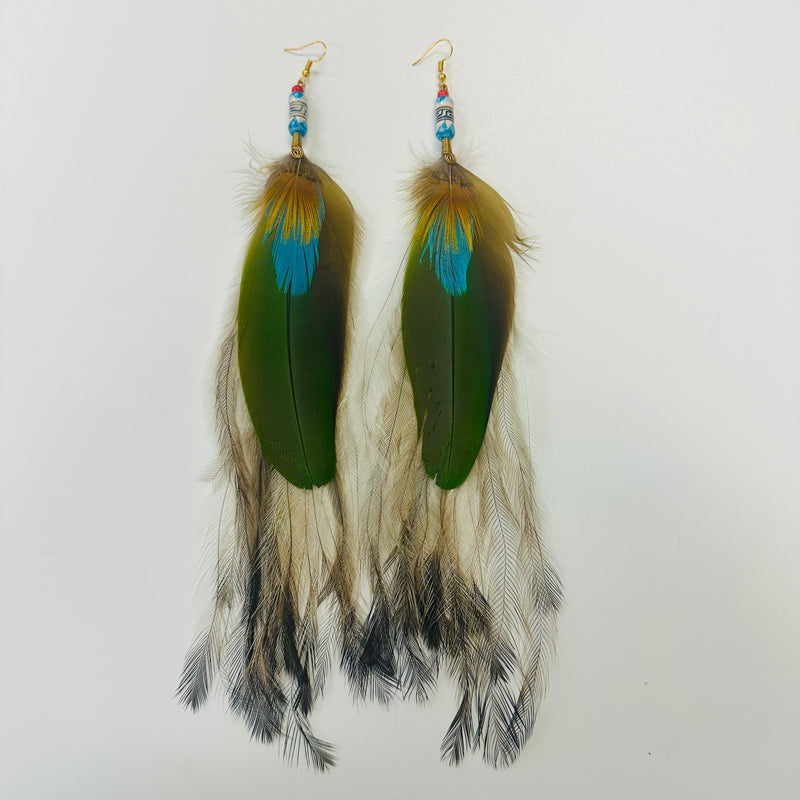 Feather Earrings - Long - 13