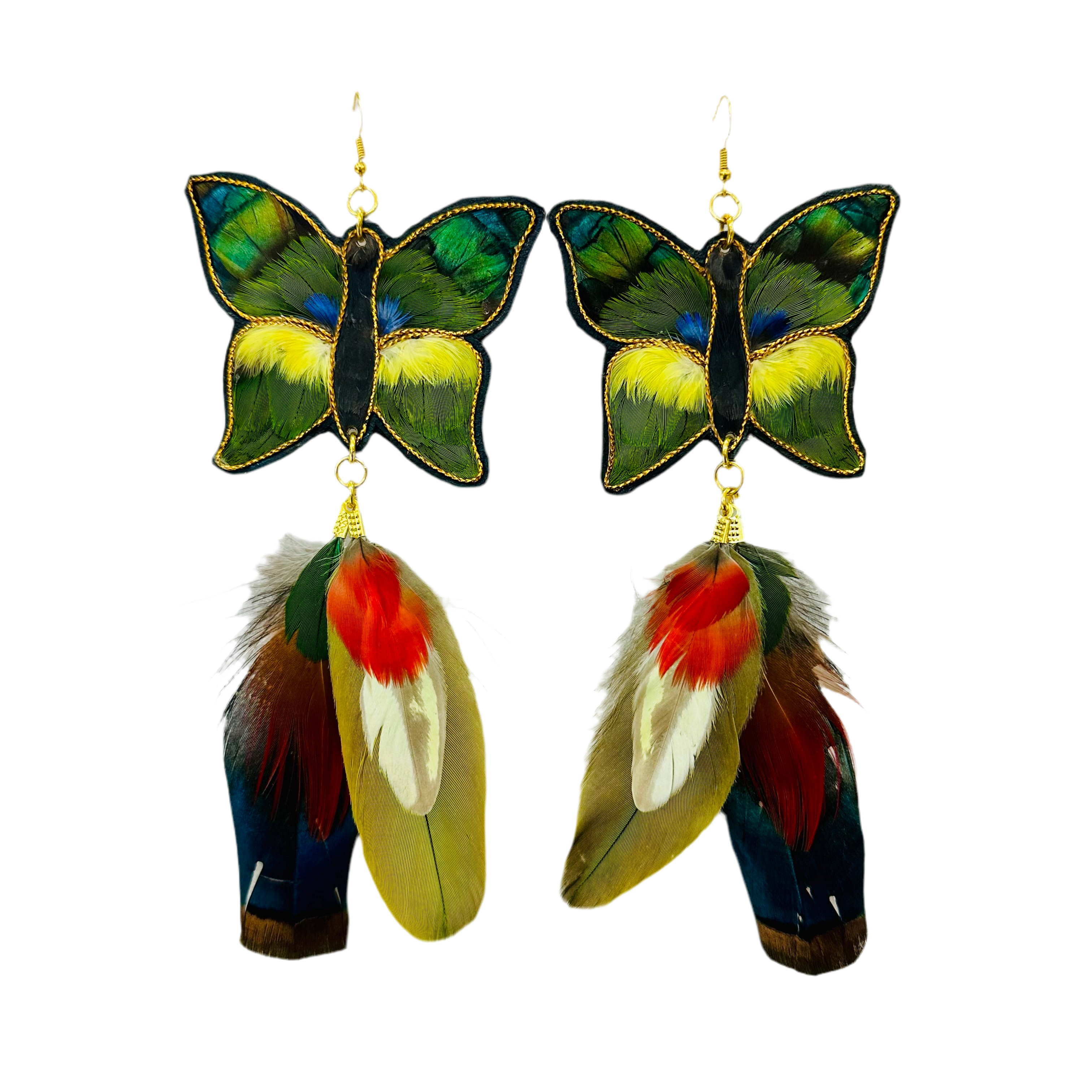 Feather Earrings - Butterfly 7