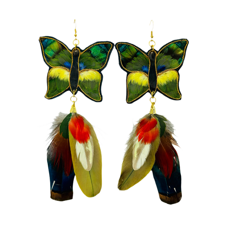 Feather Earrings - Butterfly 7