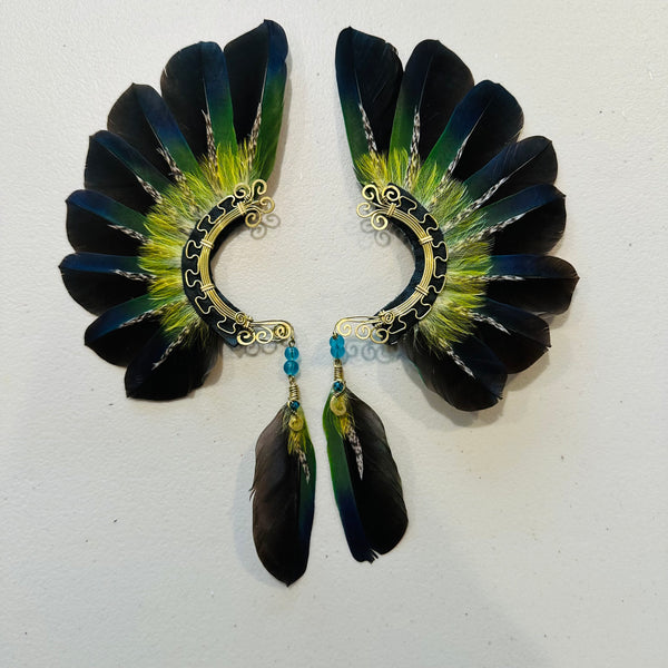 Feather wing cuff Earrings 992