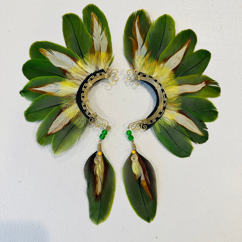 Feather wing cuff Earrings 910
