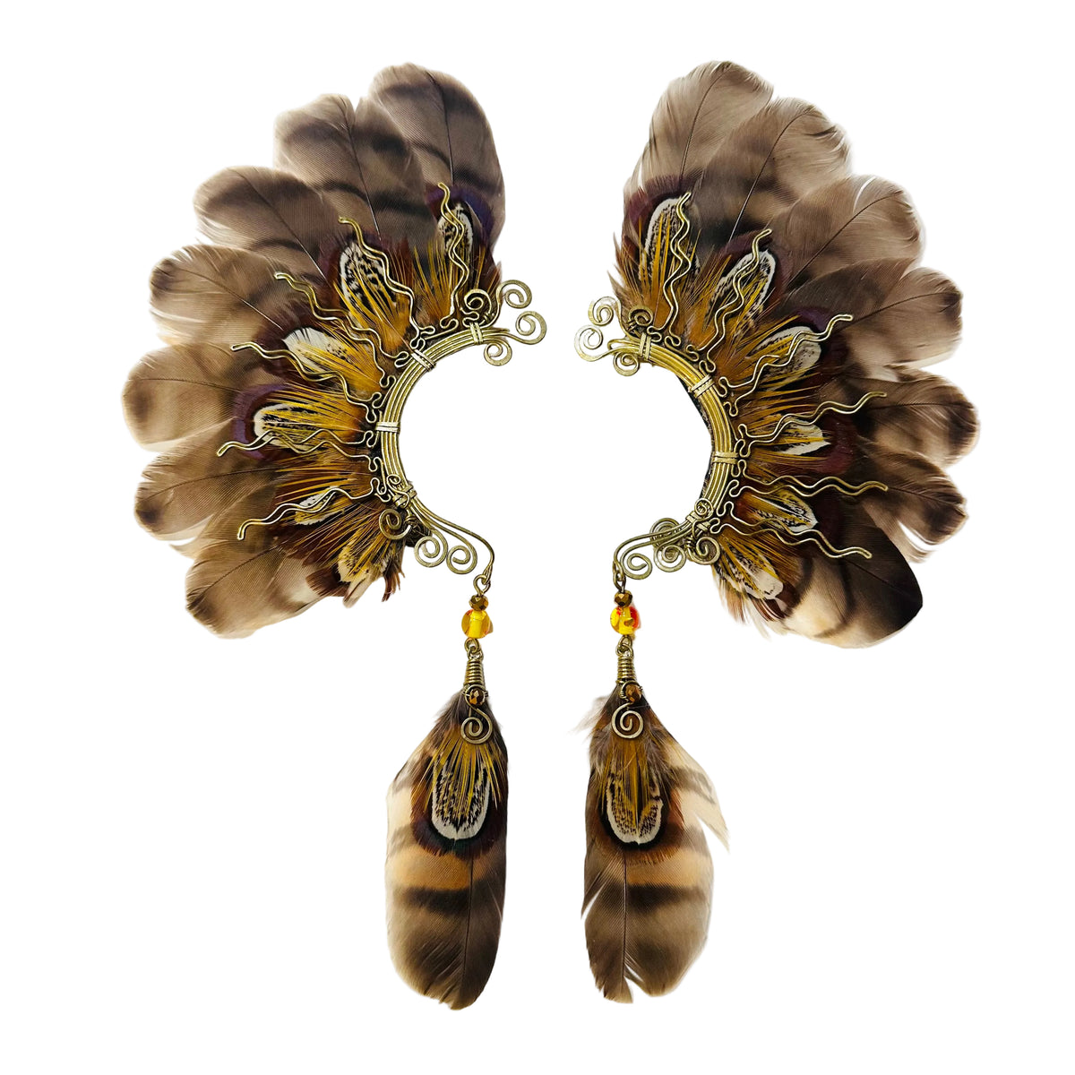 Feather wing cuff Earrings 1317