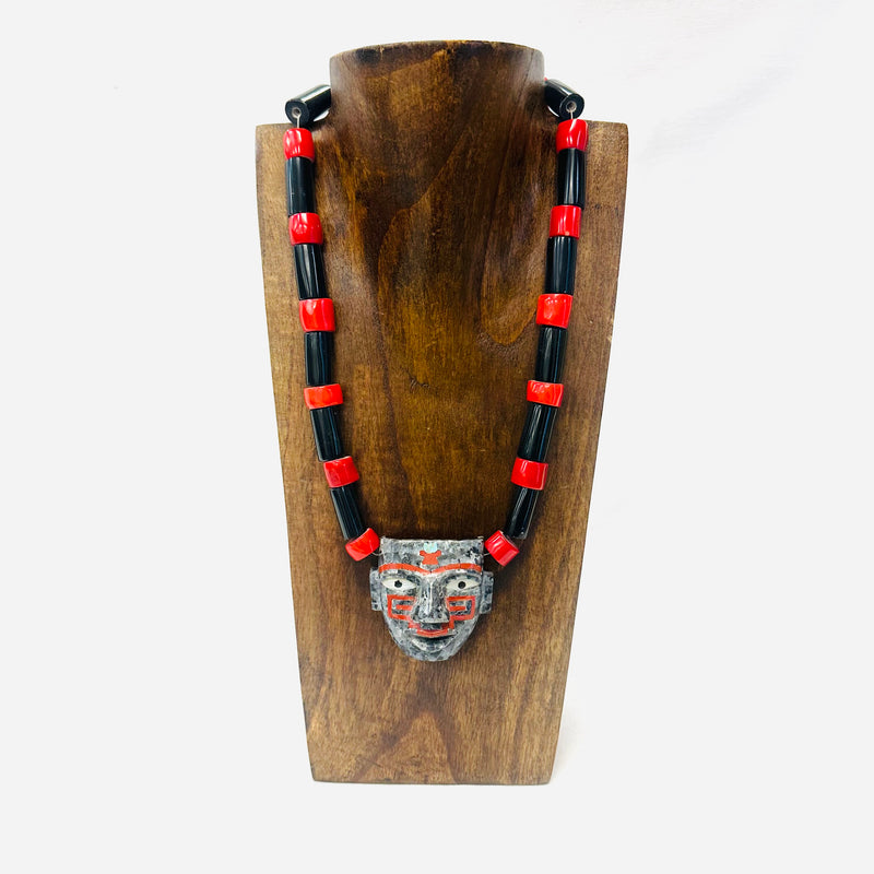 Necklace - Obsidian Teotihuacan Mask