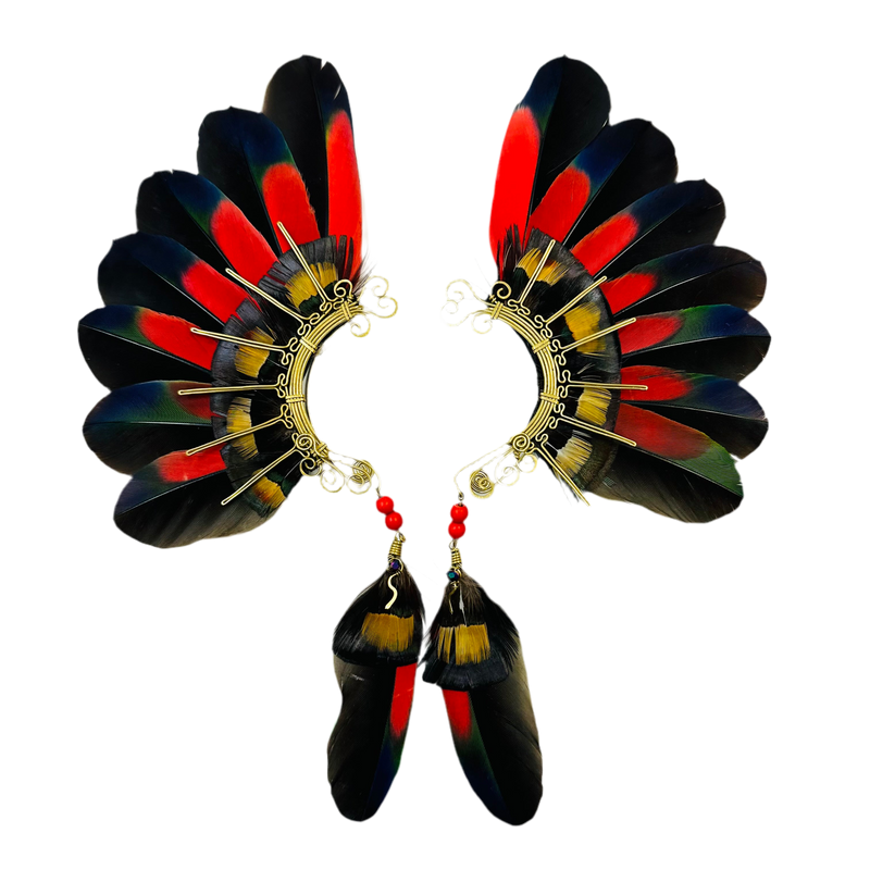 Feather wing cuff Earrings 1076