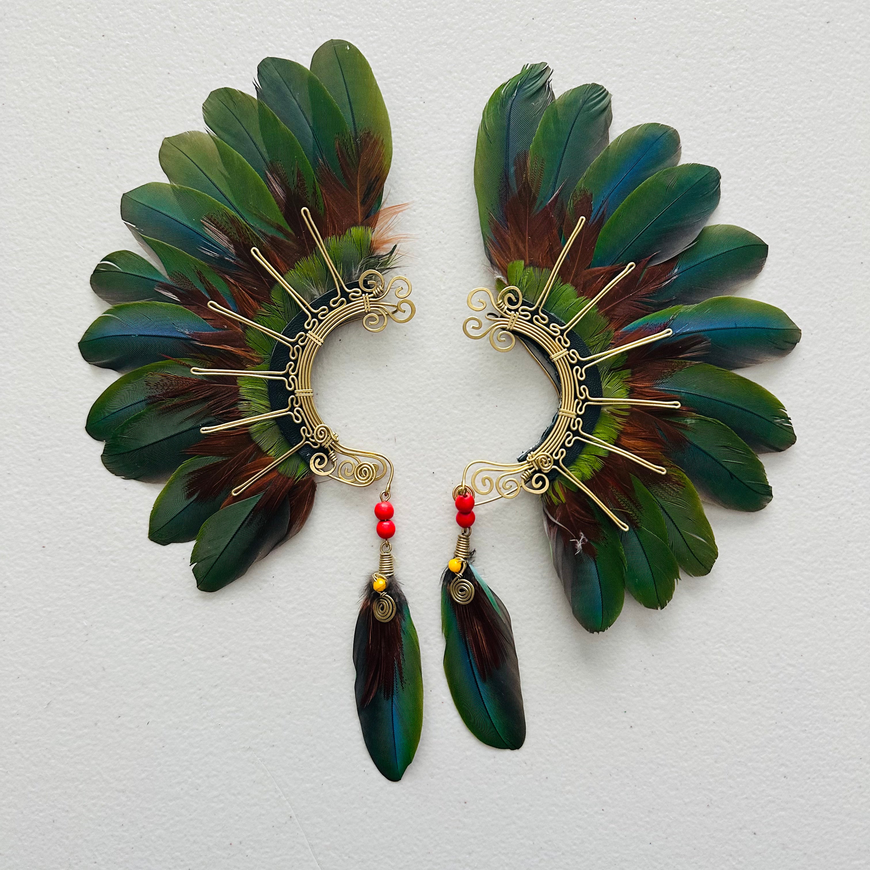 Feather wing cuff Earrings 963