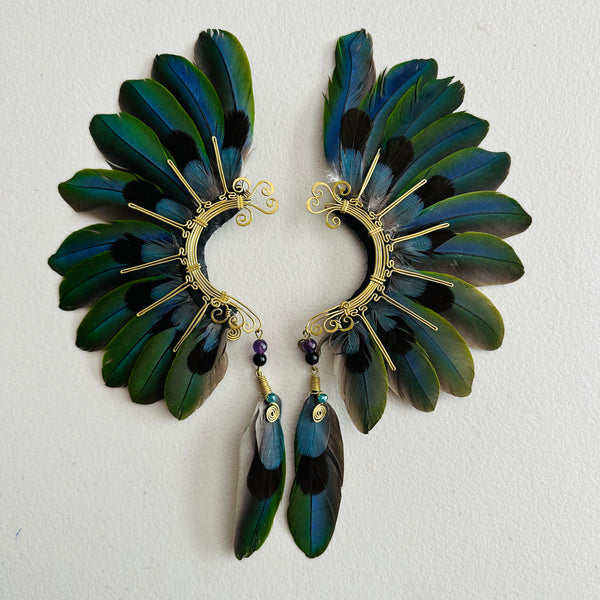 Feather wing cuff Earrings 934