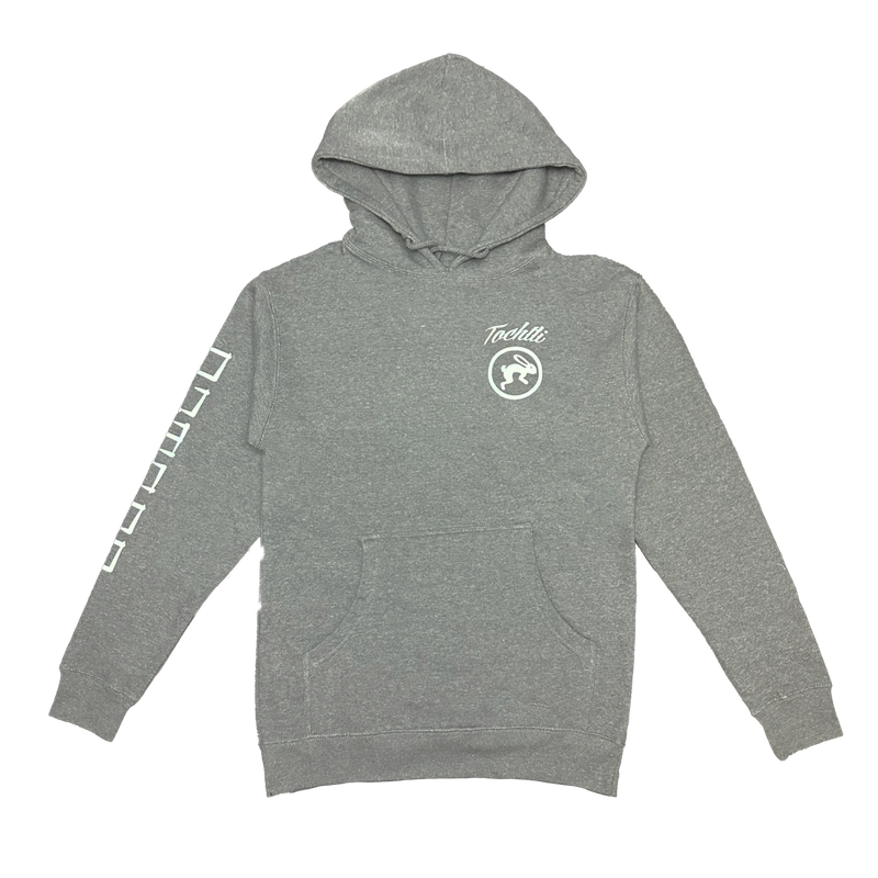 Hoodie - Aztec Calendar - Heather Grey