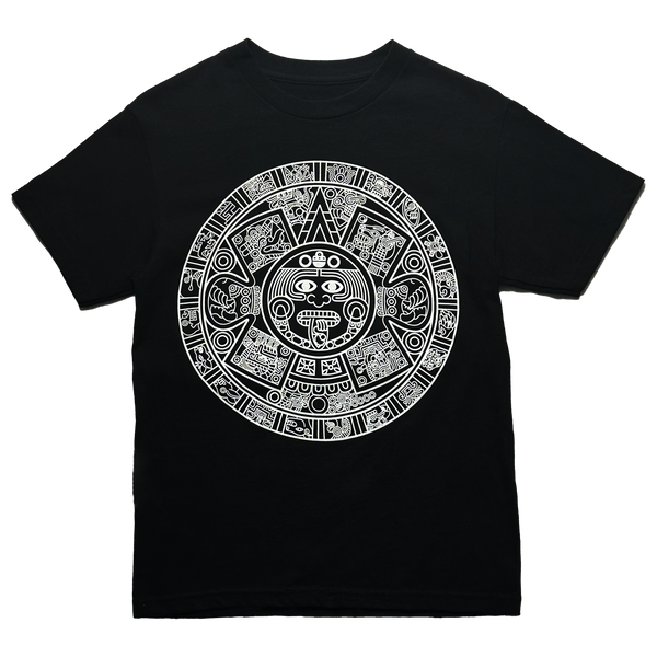 Top - Aztec Calendar - Black