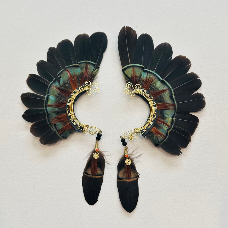 Feather wing cuff Earrings 944