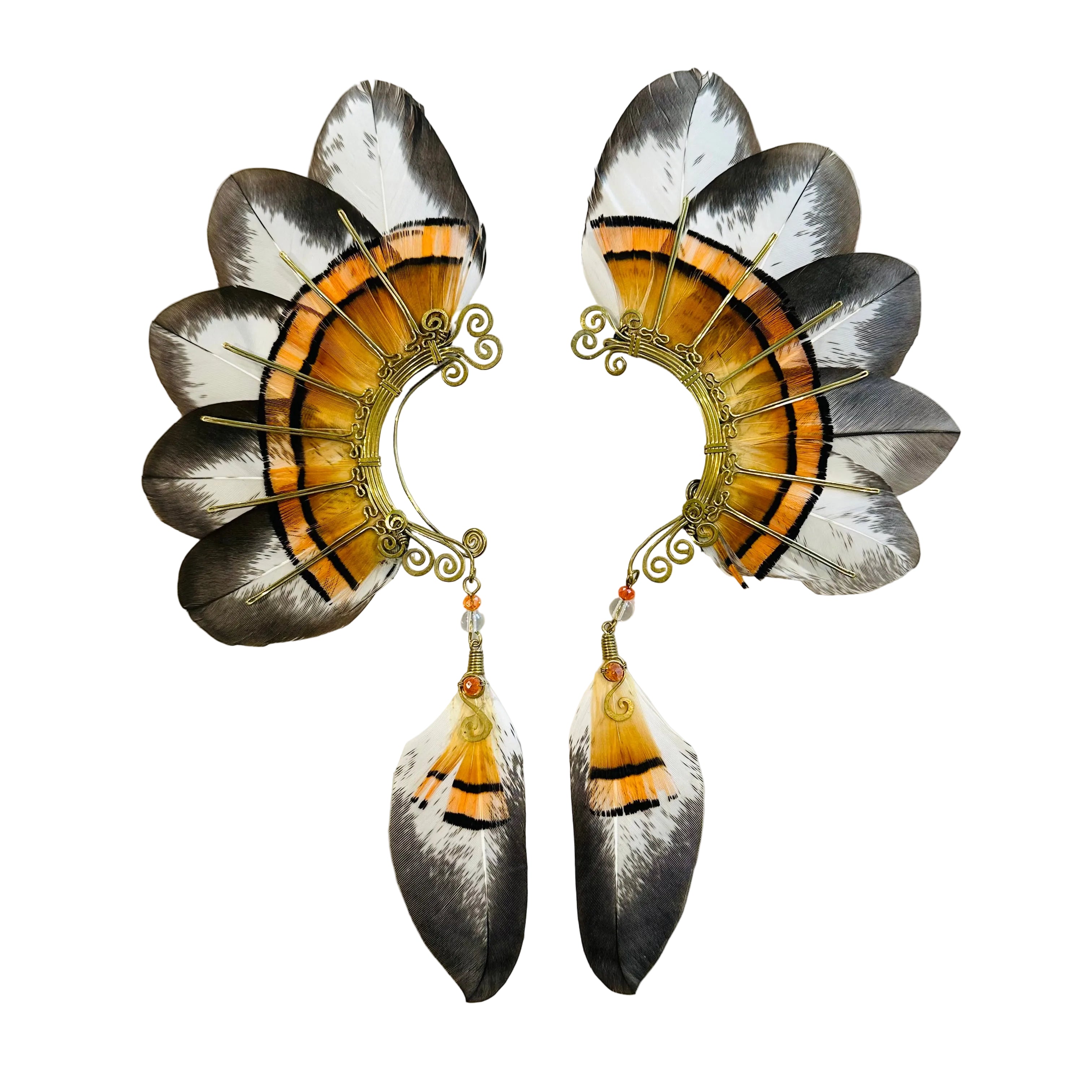 Feather wing cuff Earrings 1249