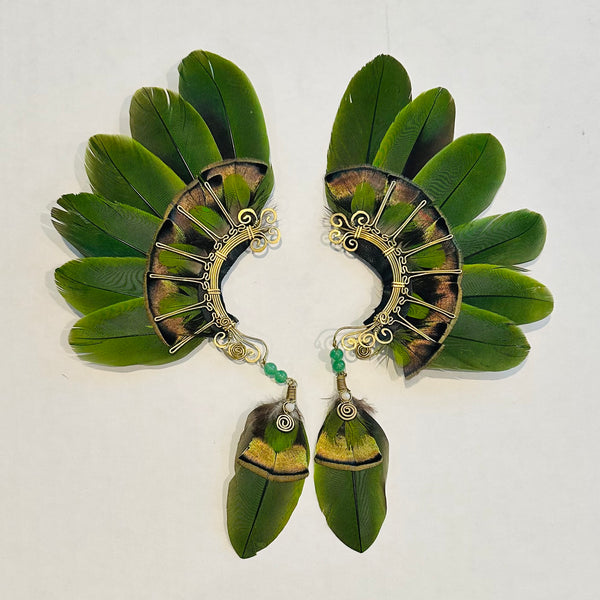 Feather wing cuff Earrings 1007