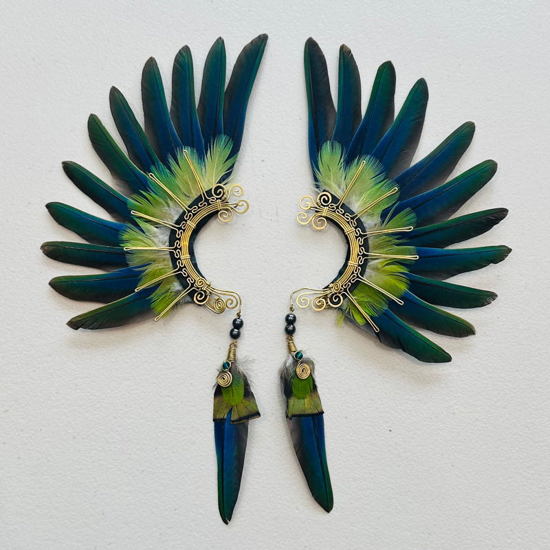Feather wing cuff Earrings 952