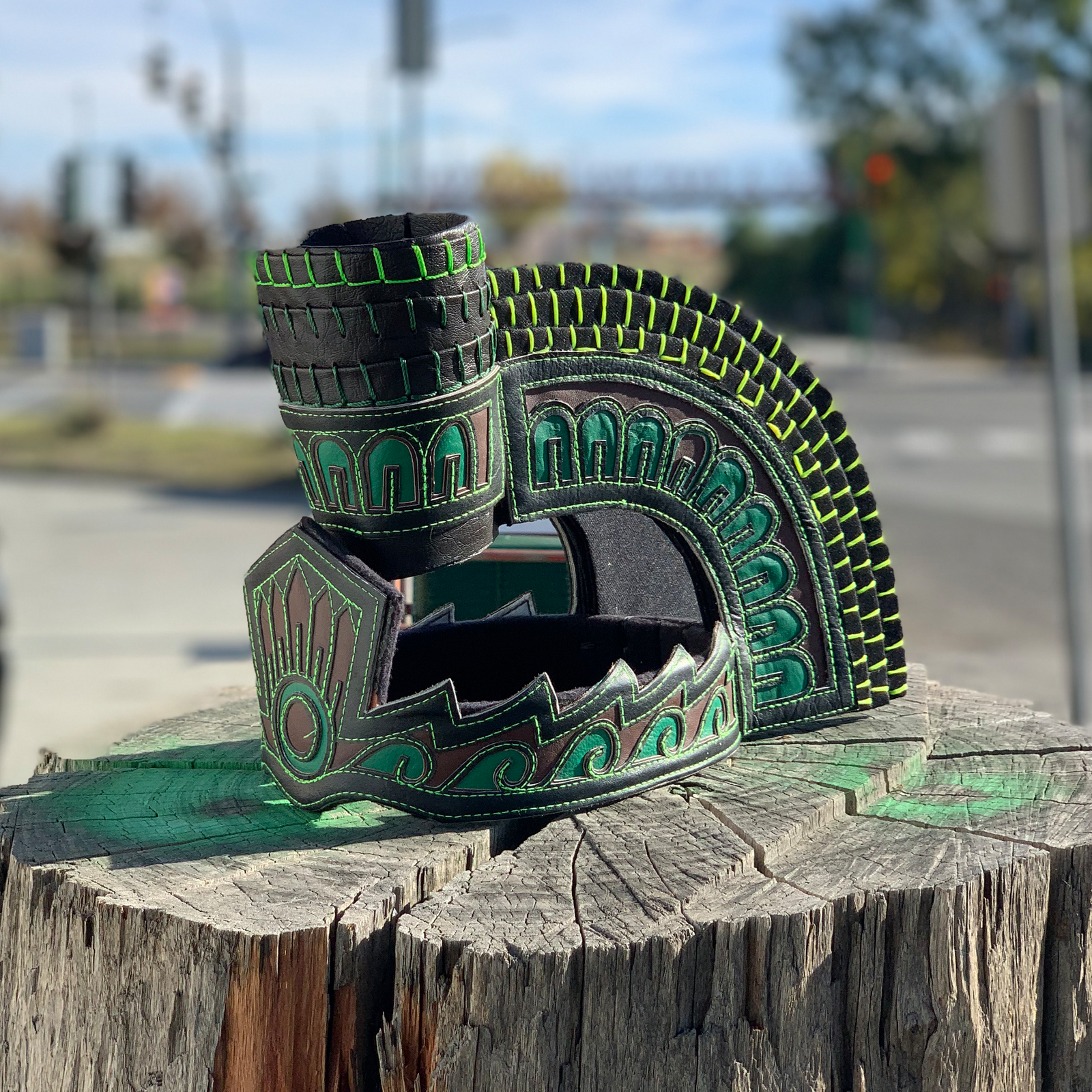 Aztec Head Dress - Copilli 15  Tochtli Cultural Wear