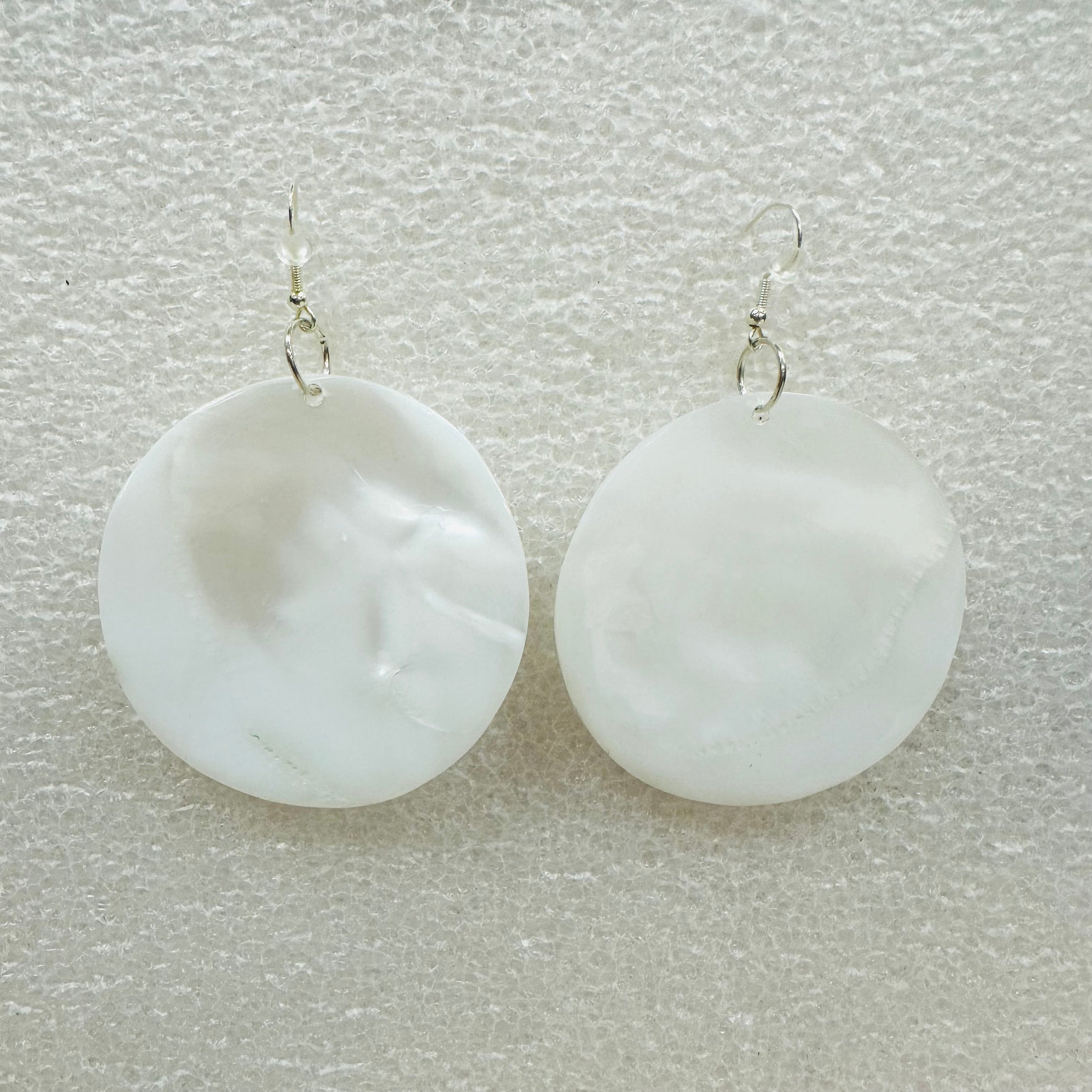 Mother of Pearl Earrings - Large