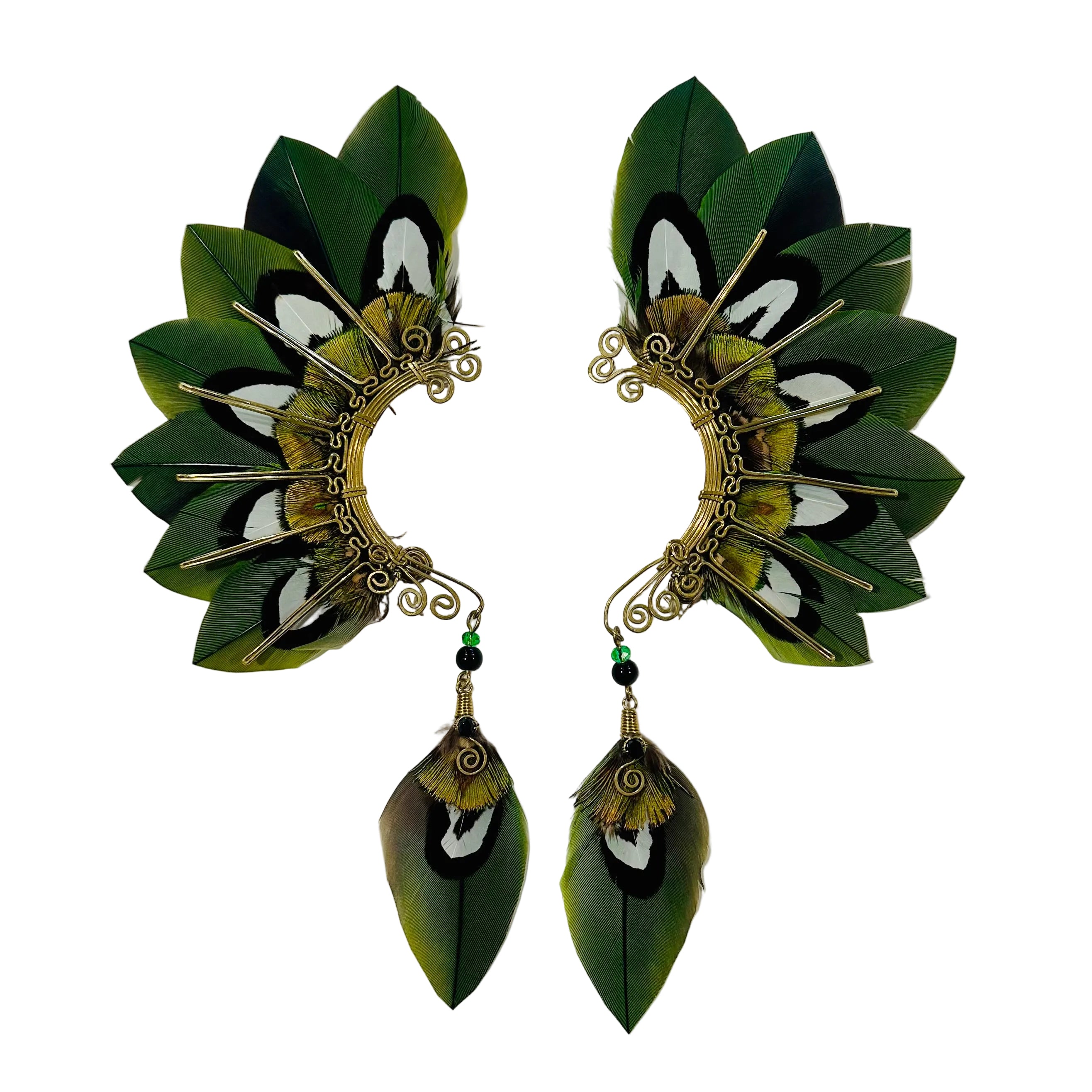 Feather wing cuff Earrings 1209