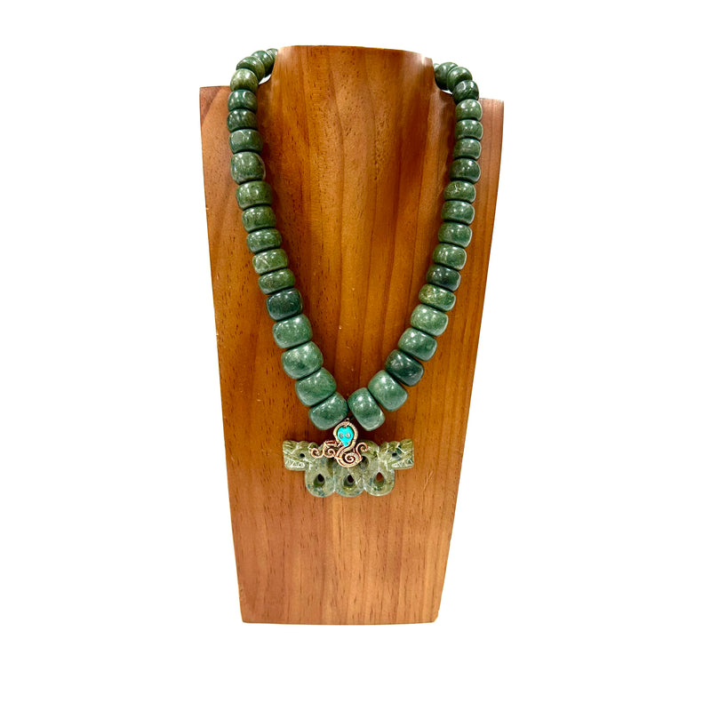 Necklace - Guatamala Jade Quetzalcoatl 59