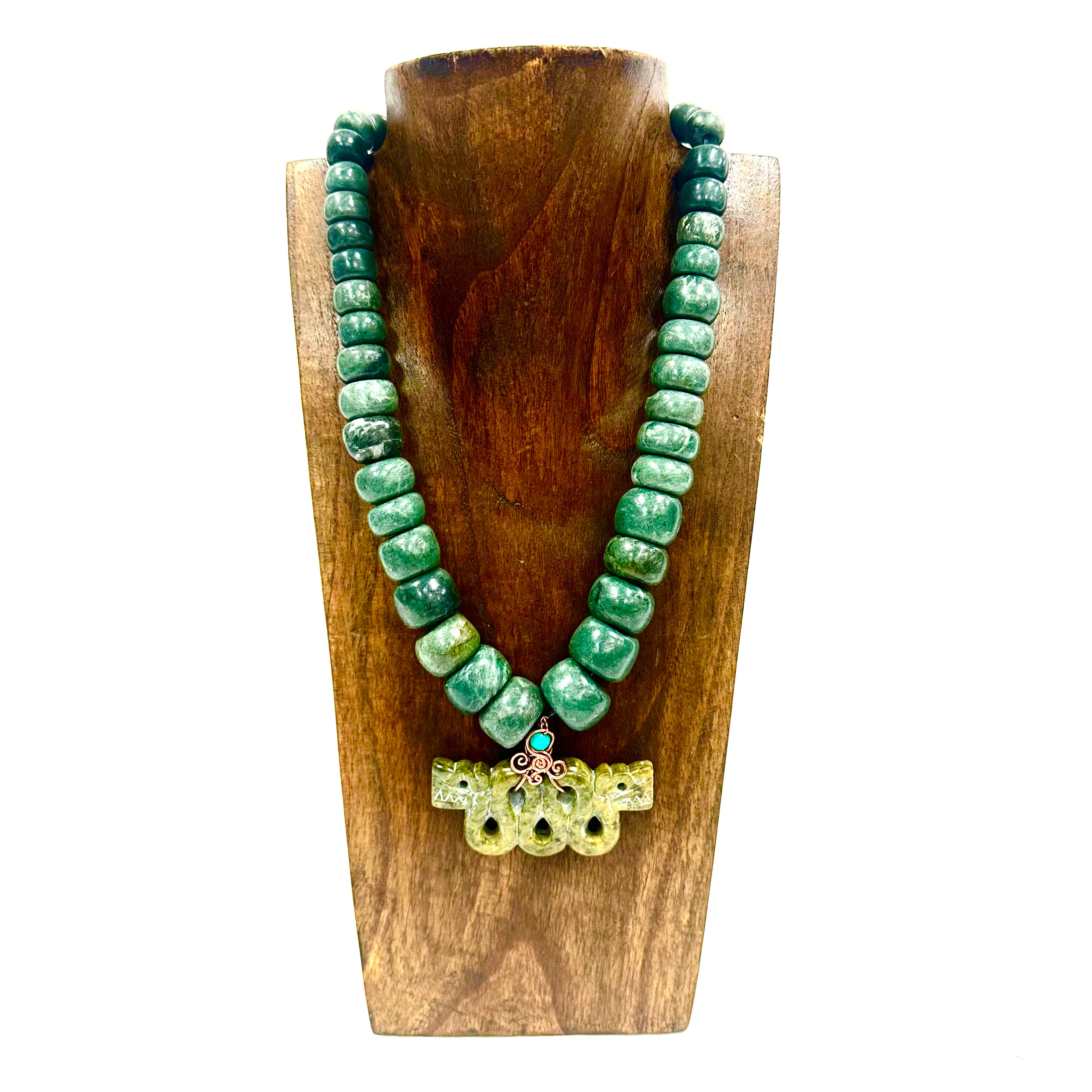 Necklace - Guatamala Jade Quetzalcoatl 56