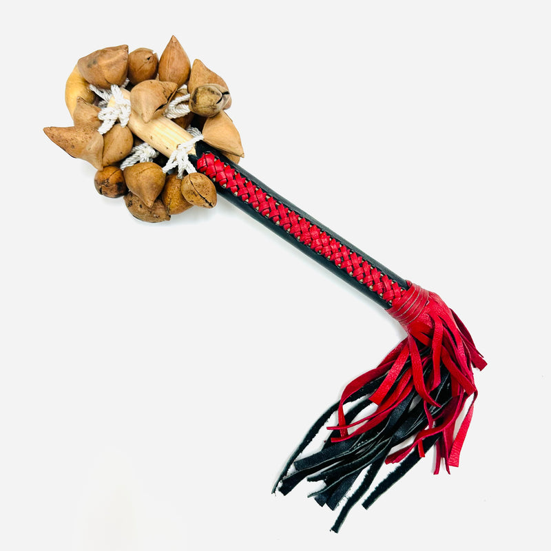 Aztec Dance - Sonaja | Rattle - Ayoyotes - Red/Black