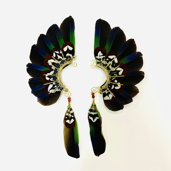 Feather wing cuff Earrings 1036