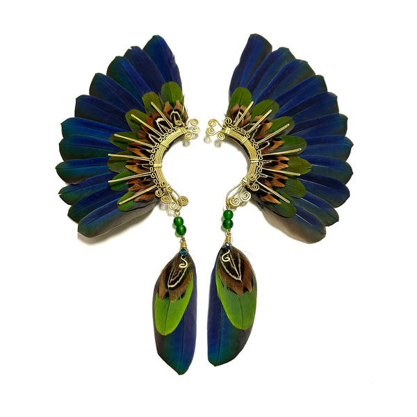 Feather wing cuff Earrings 1104