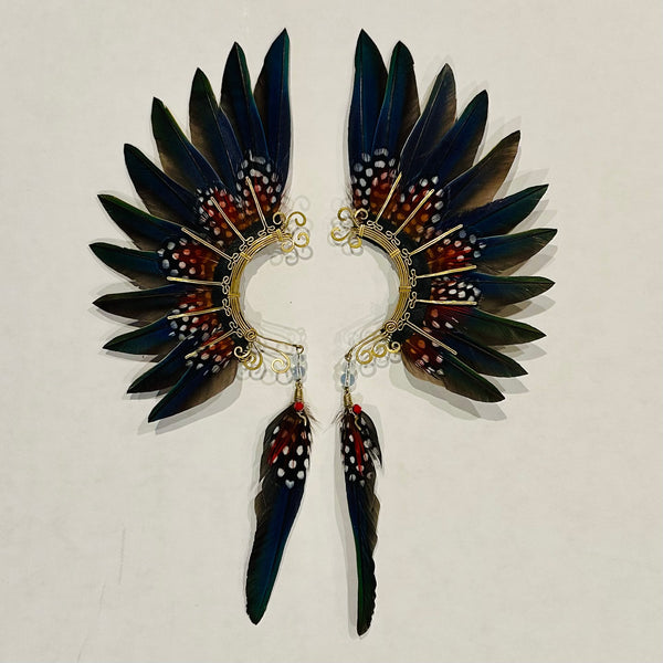 Feather wing cuff Earrings 1028