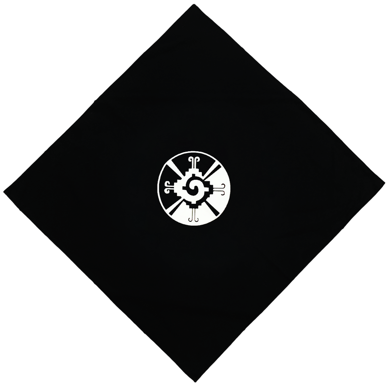 Bandana - Hunab Ku -22" x 22" Black