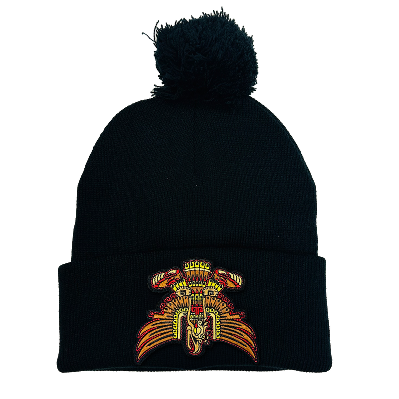 Beanie - Cuauhtémoc patched, Pom Pom