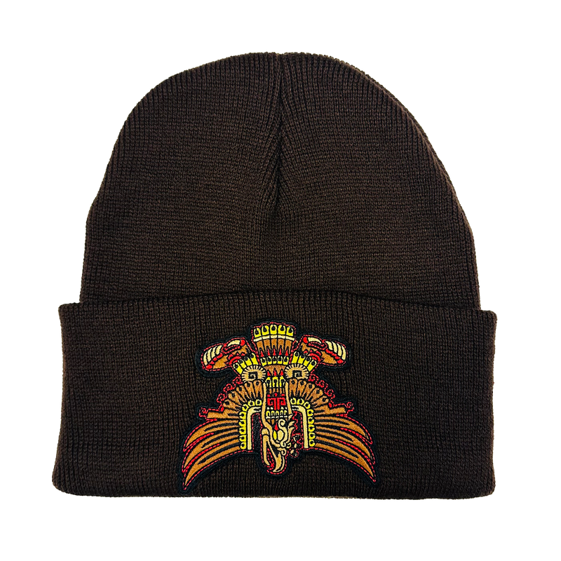 Beanie - Cuauhtemoc patched (Brown)