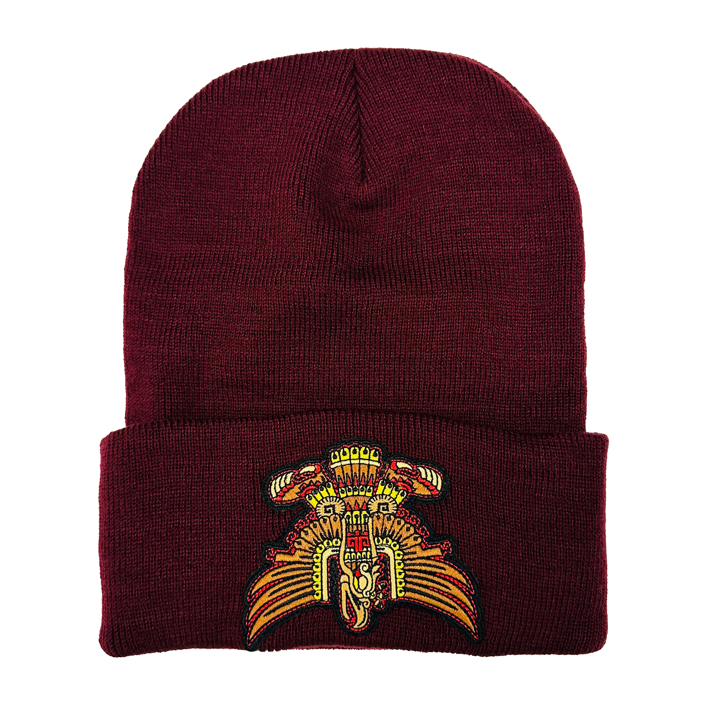 Beanie - Cuauhtemoc patched (Maroon)