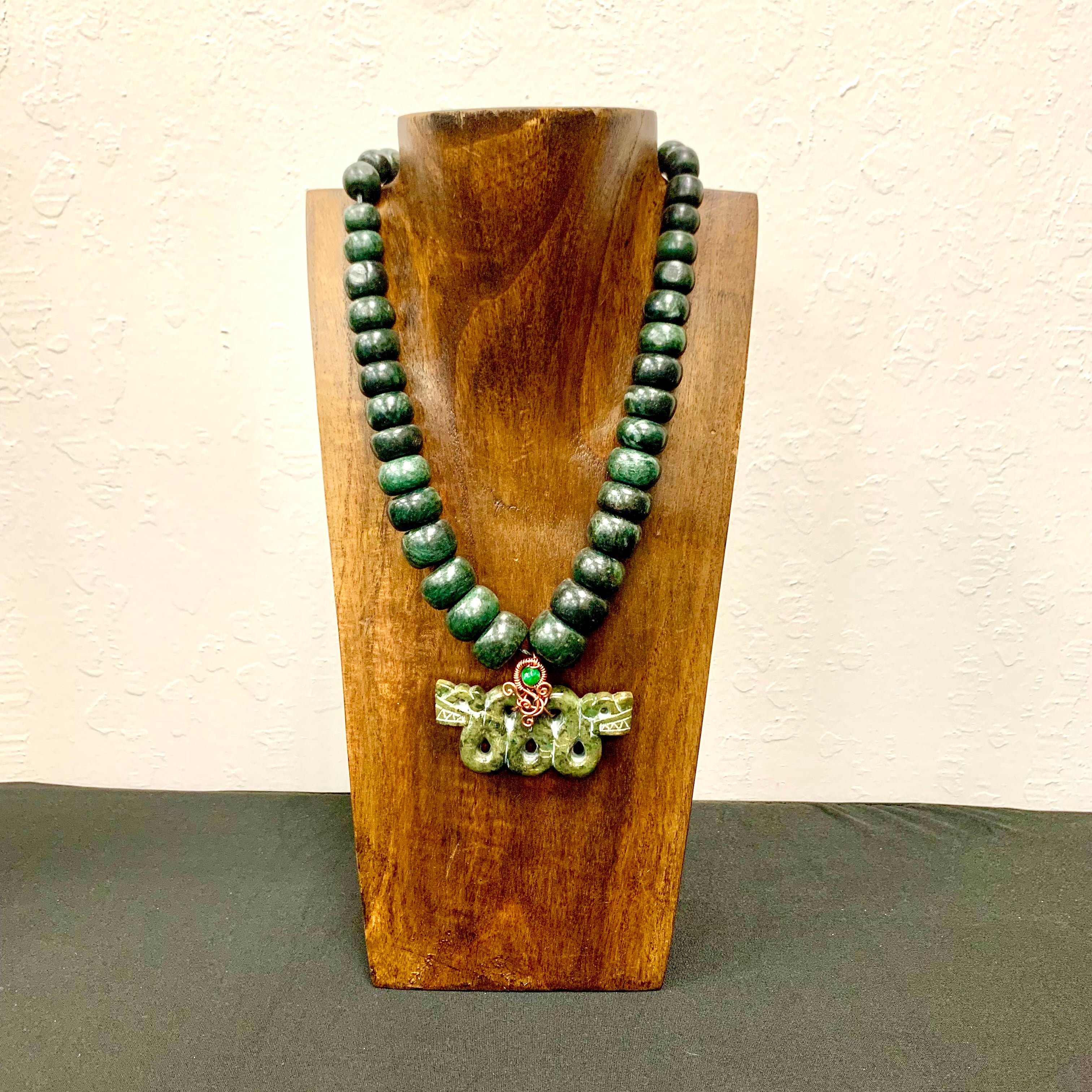 Necklace - Guatamala Jade Quetzalcoatl 52
