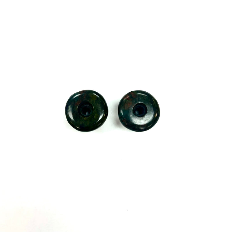 Earrings Jade plugs 11 mm