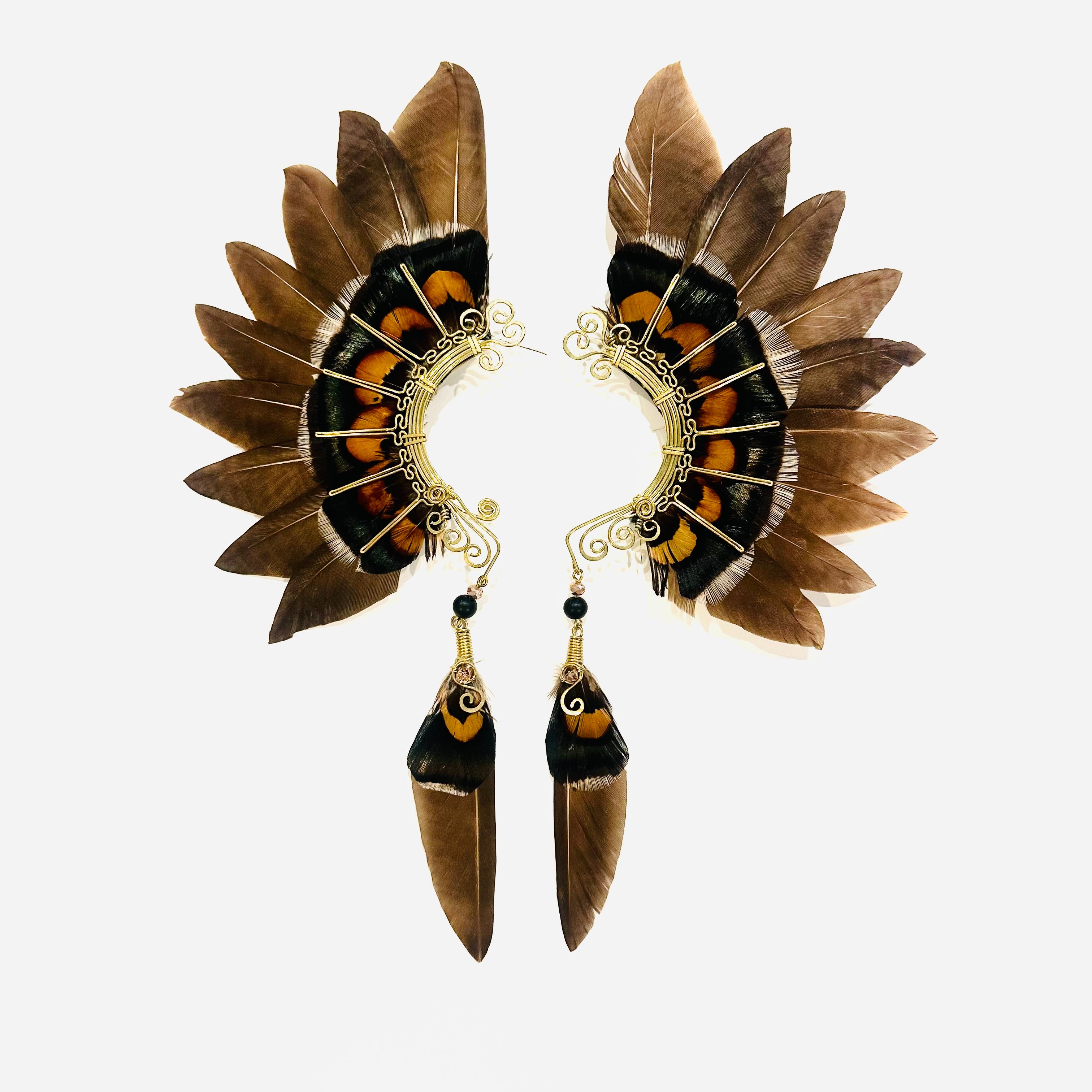 Feather wing cuff Earrings 1139
