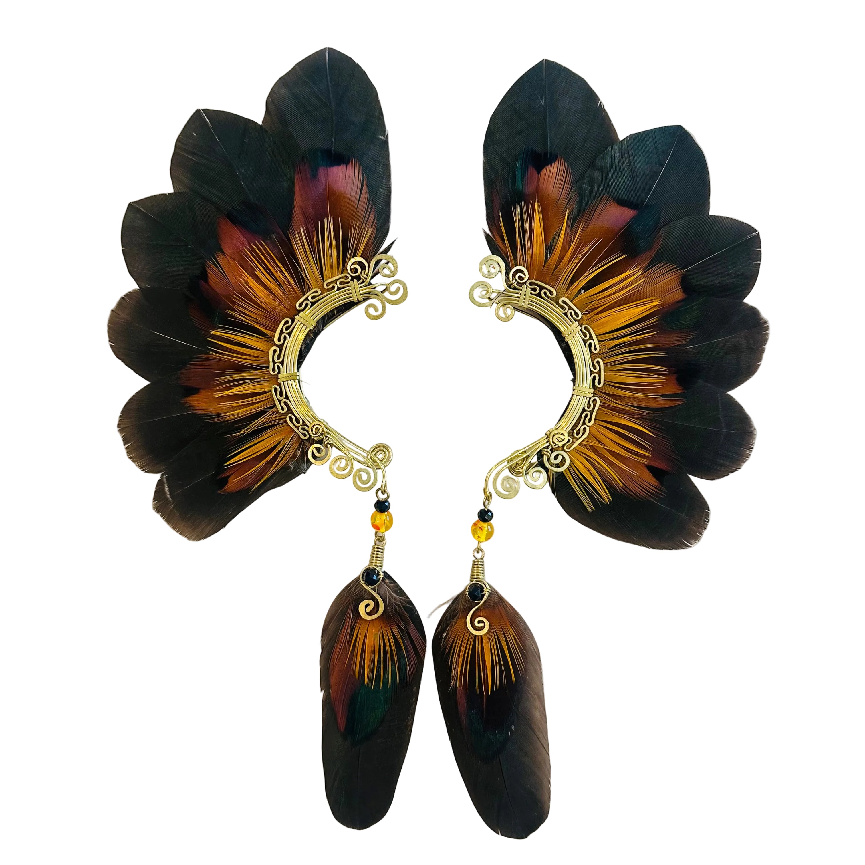 Feather wing cuff Earrings 1273