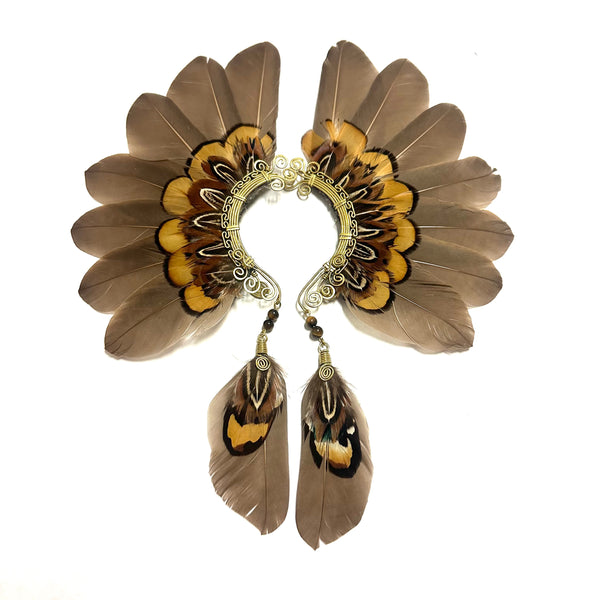 Feather wing cuff Earrings 1106