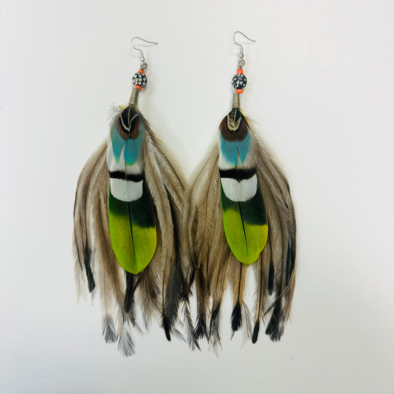 Feather Earrings - Long - 17
