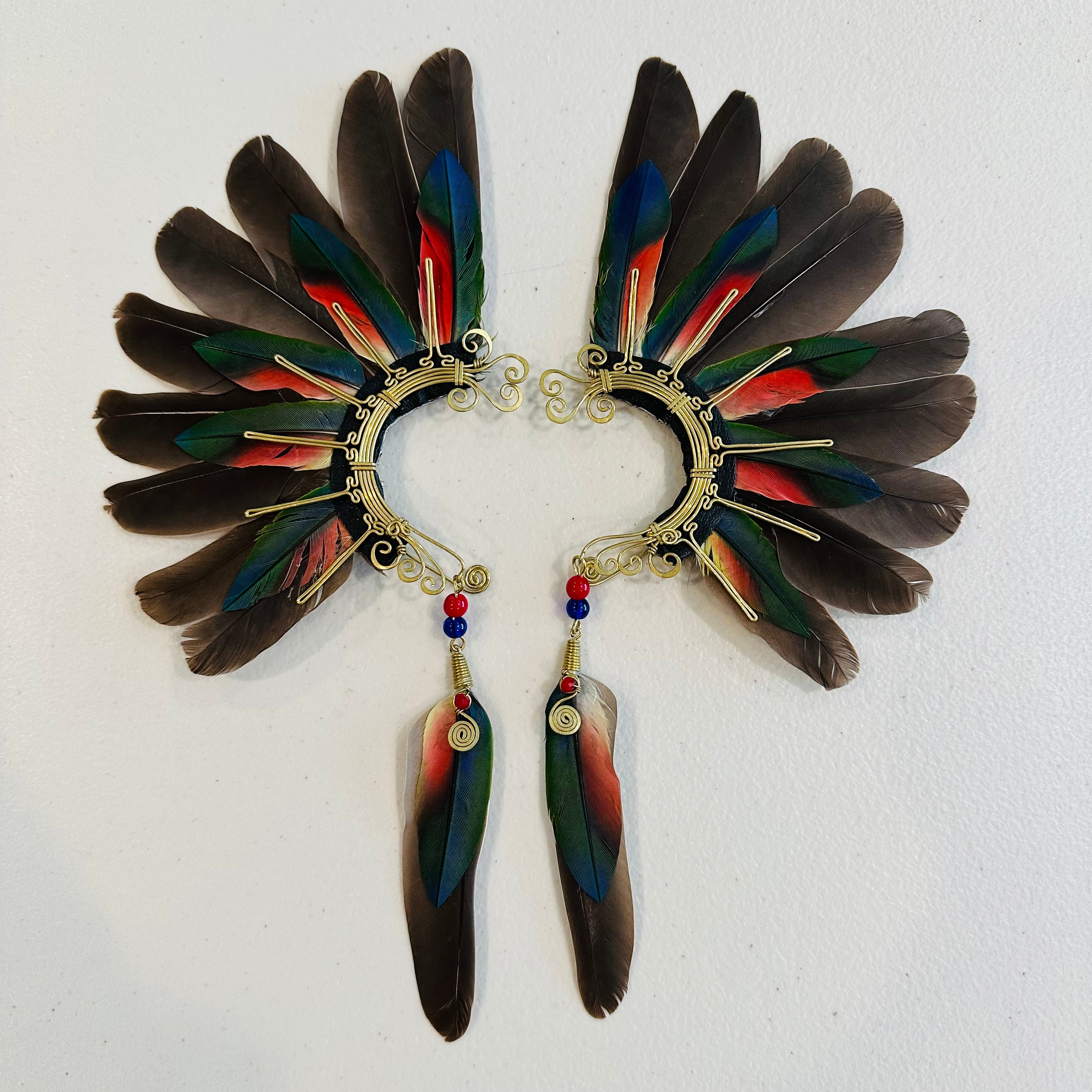 Feather wing cuff Earrings 917
