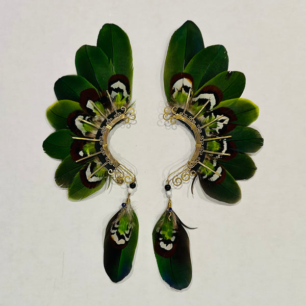 Feather wing cuff Earrings 1034