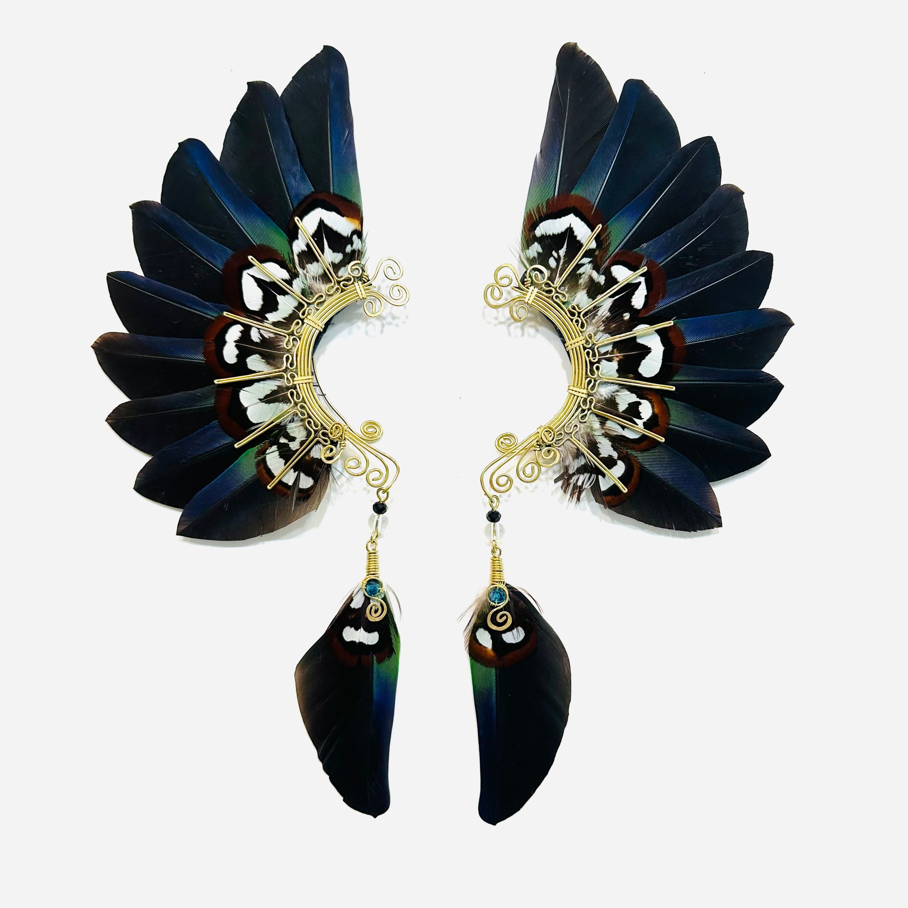 Feather wing cuff Earrings 1196