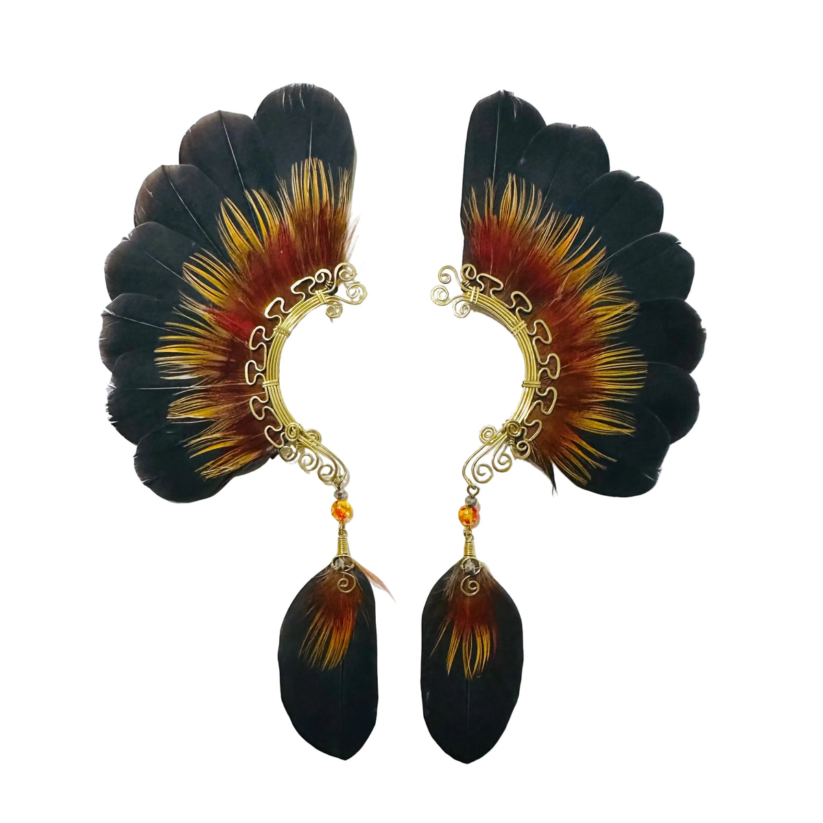 Feather wing cuff Earrings 1295