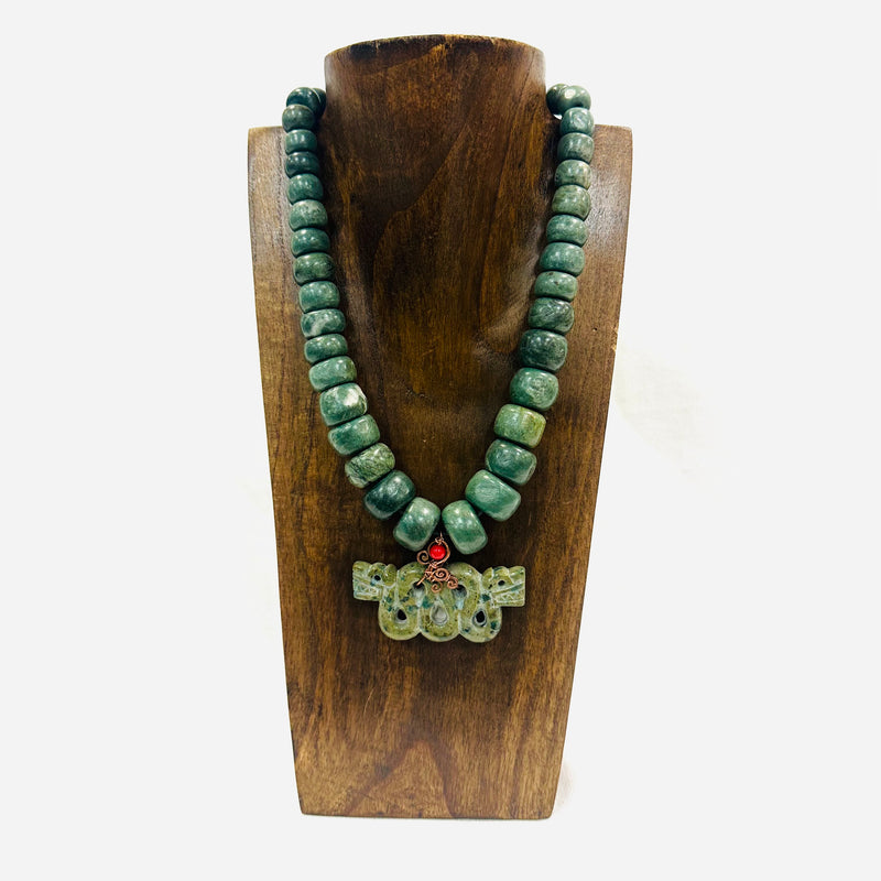 Necklace - Guatamala Jade Quetzalcoatl 55