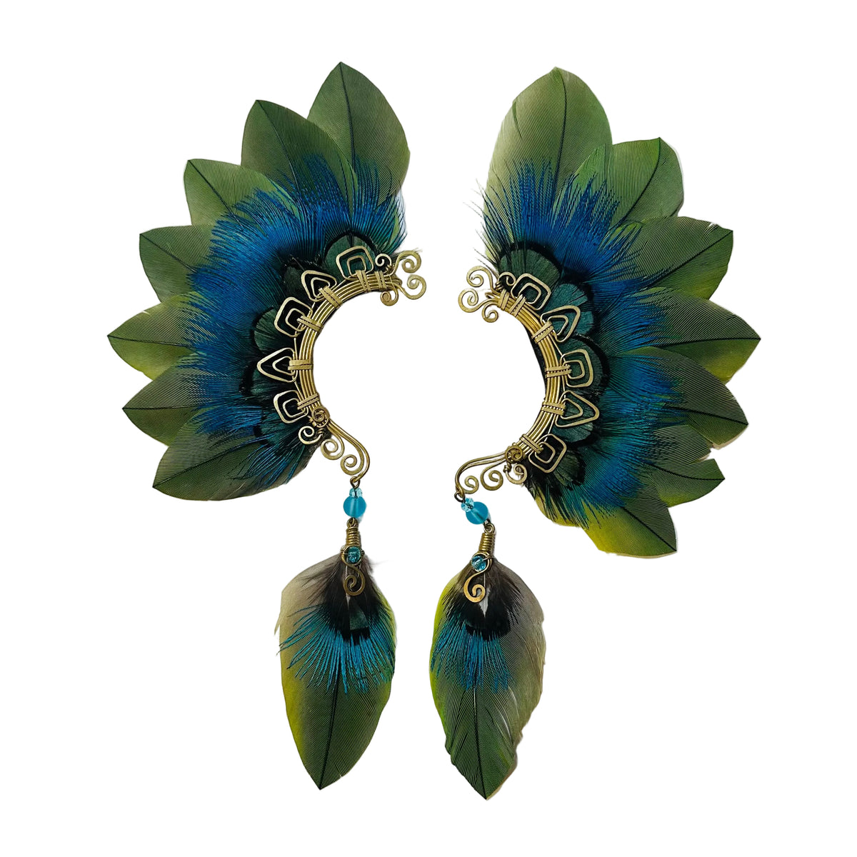 Feather wing cuff Earrings 1307