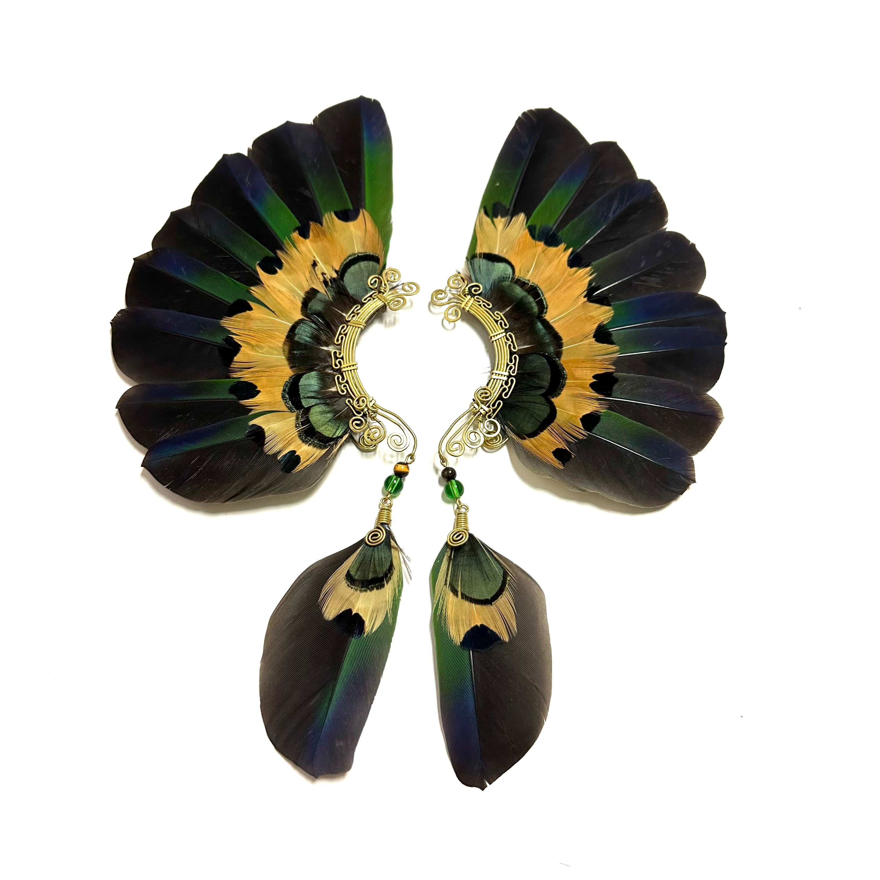 Feather wing cuff Earrings 1095