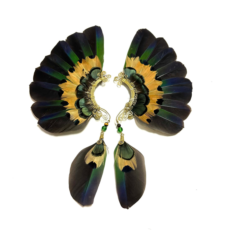 Feather wing cuff Earrings 1095