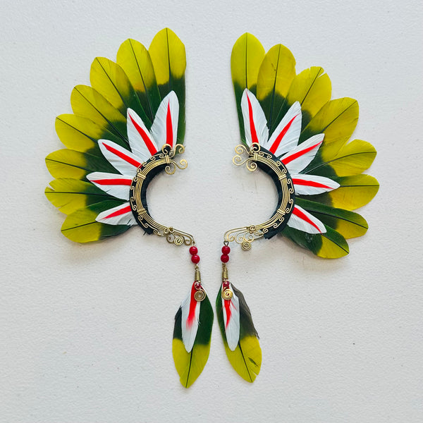 Feather wing cuff Earrings 951