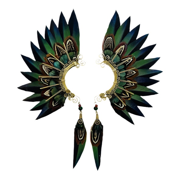 Feather wing cuff Earrings 1128