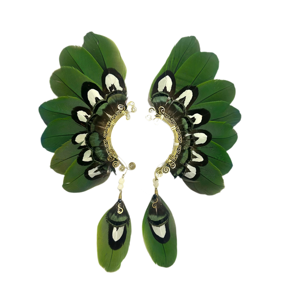 Feather wing cuff Earrings 1081