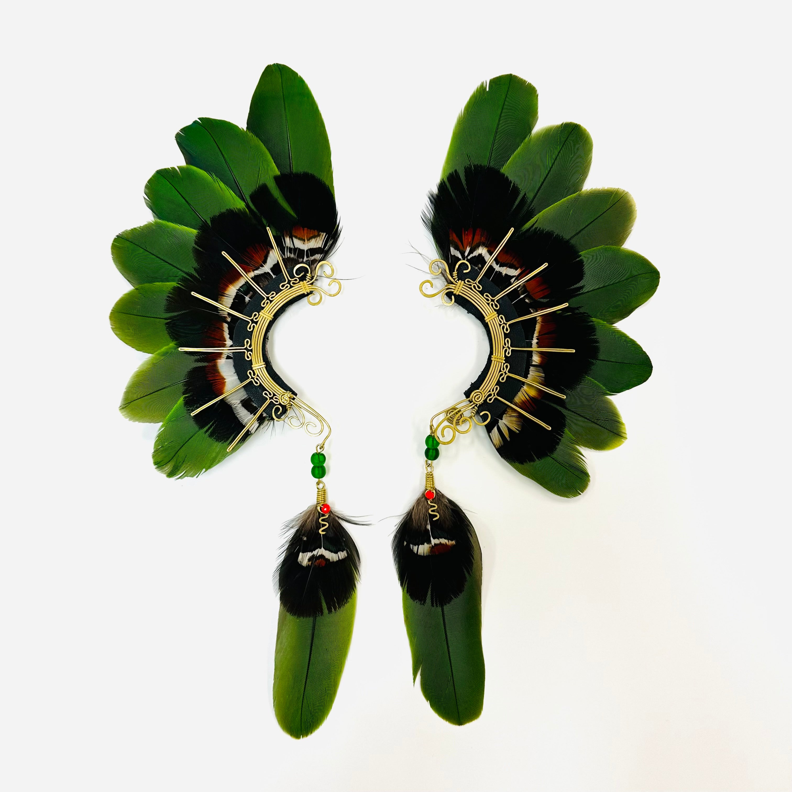 Feather wing cuff Earrings 1037